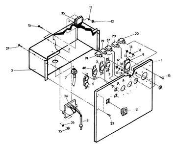 Control Panel And Cover Diagram and Parts List for 9163-1-4W113C  Briggs and Stratton Generator